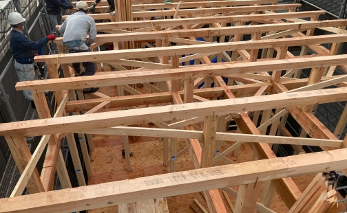 住宅基礎工事の画像